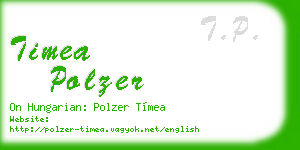 timea polzer business card